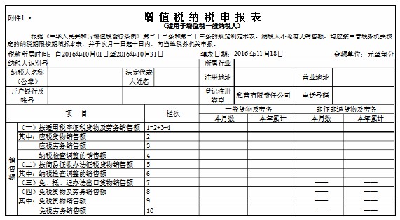 增值税纳税申报表模板下载方式-ERP系统教程网